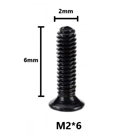Болт M2 x 6.0 мм (10 шт)